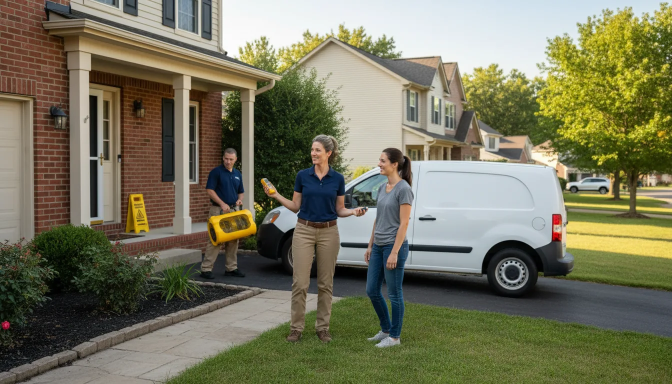 Residential water damage restoration in Lyman, ME